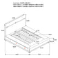 Winslow Wood Queen Storage Panel Bed Smokey Walnut