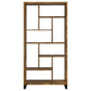 Delwin 71-inch 6-shelf Bookshelf Rustic Nutmeg