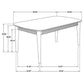 Partridge 6-piece Dining Set Natural Sheesham and Espresso