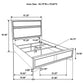 Miranda 54-inch Upholstered Full Panel Bed White