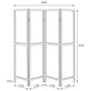 Deepika 4-Panel Room Divider Folding Screen Rustic Tobacco