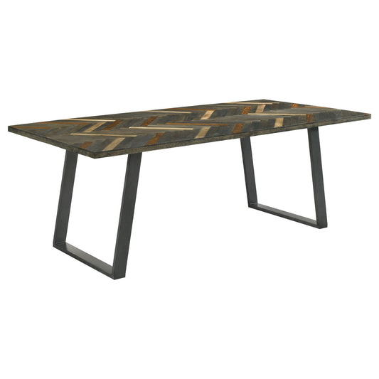 Misty 5 - piece Rectangular Dining Set Sheesham and Camel - Sonoma Home Furniture
