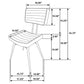 Misty 6 - piece Rectangular Dining Set Sheesham and Camel - Sonoma Home Furniture