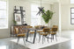Misty 7 - piece Rectangular Dining Set Sheesham and Camel - Sonoma Home Furniture