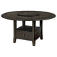 Twyla 5 - piece Round Storage Base Dining Table Set Dark Cocoa - Sonoma Home Furniture