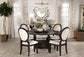 Twyla 5 - piece Round Storage Base Dining Table Set Dark Cocoa - Sonoma Home Furniture