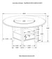 Twyla 5 - piece Round Storage Base Dining Table Set Dark Cocoa - Sonoma Home Furniture