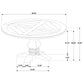Florence Round 60-inch Wood Dining Table Rustic Honey