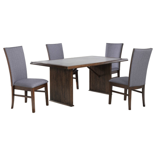 Sherwood 5 - piece Rectangular Dining Table Set Brown - Sonoma Home Furniture