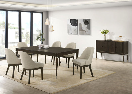 Reseda 8 - piece Dining Set With Sideboard Ash Brown - Sonoma Home Furniture