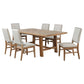 Middleton 7 - piece Extension Leaf Dining Set Brown and Beige - Sonoma Home Furniture