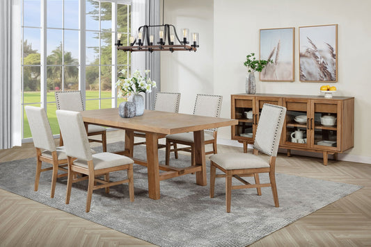 Middleton 7 - piece Extension Leaf Dining Set Brown and Beige - Sonoma Home Furniture