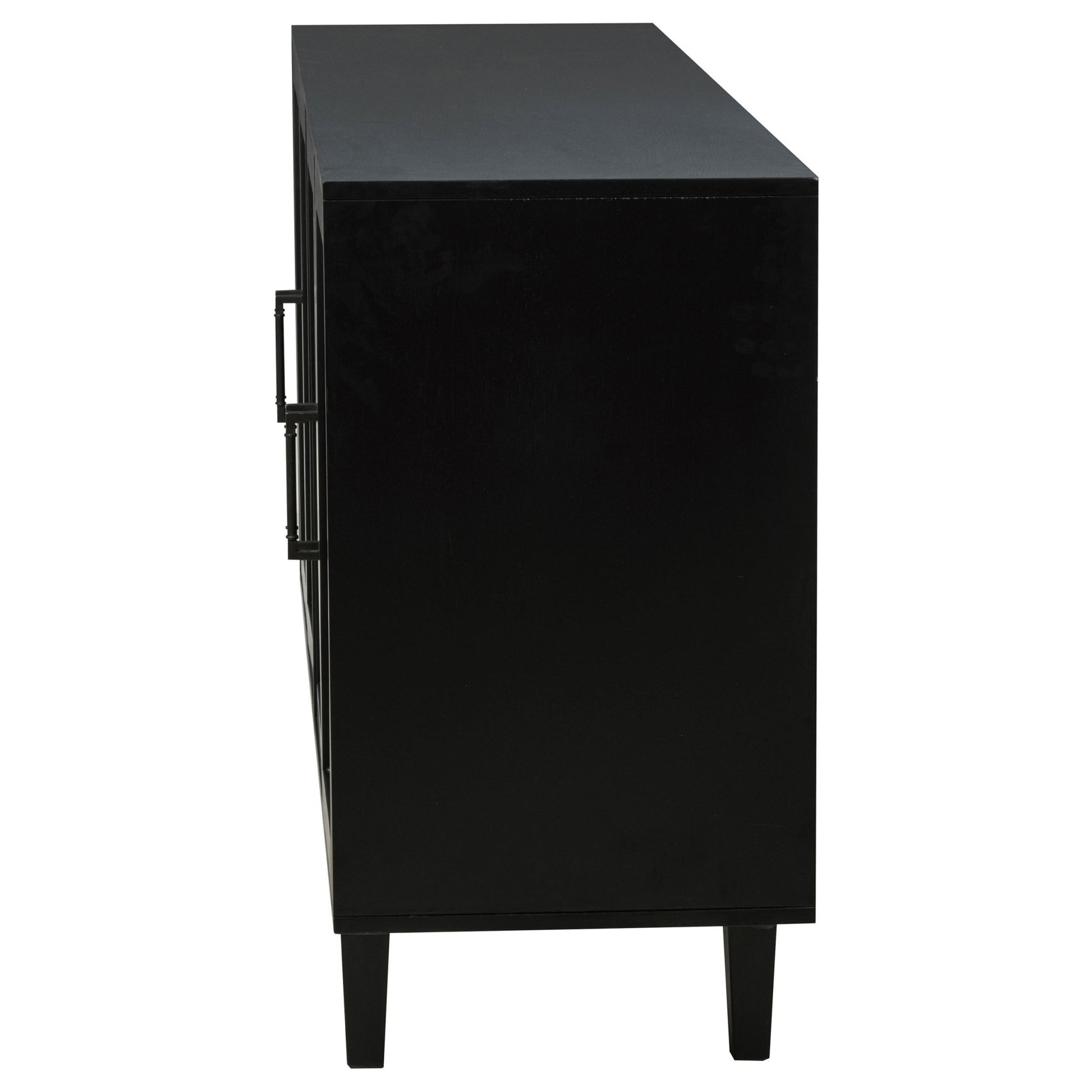 Middleton 4 - door Sideboard Server with Dual Drawers Black - Sonoma Home Furniture