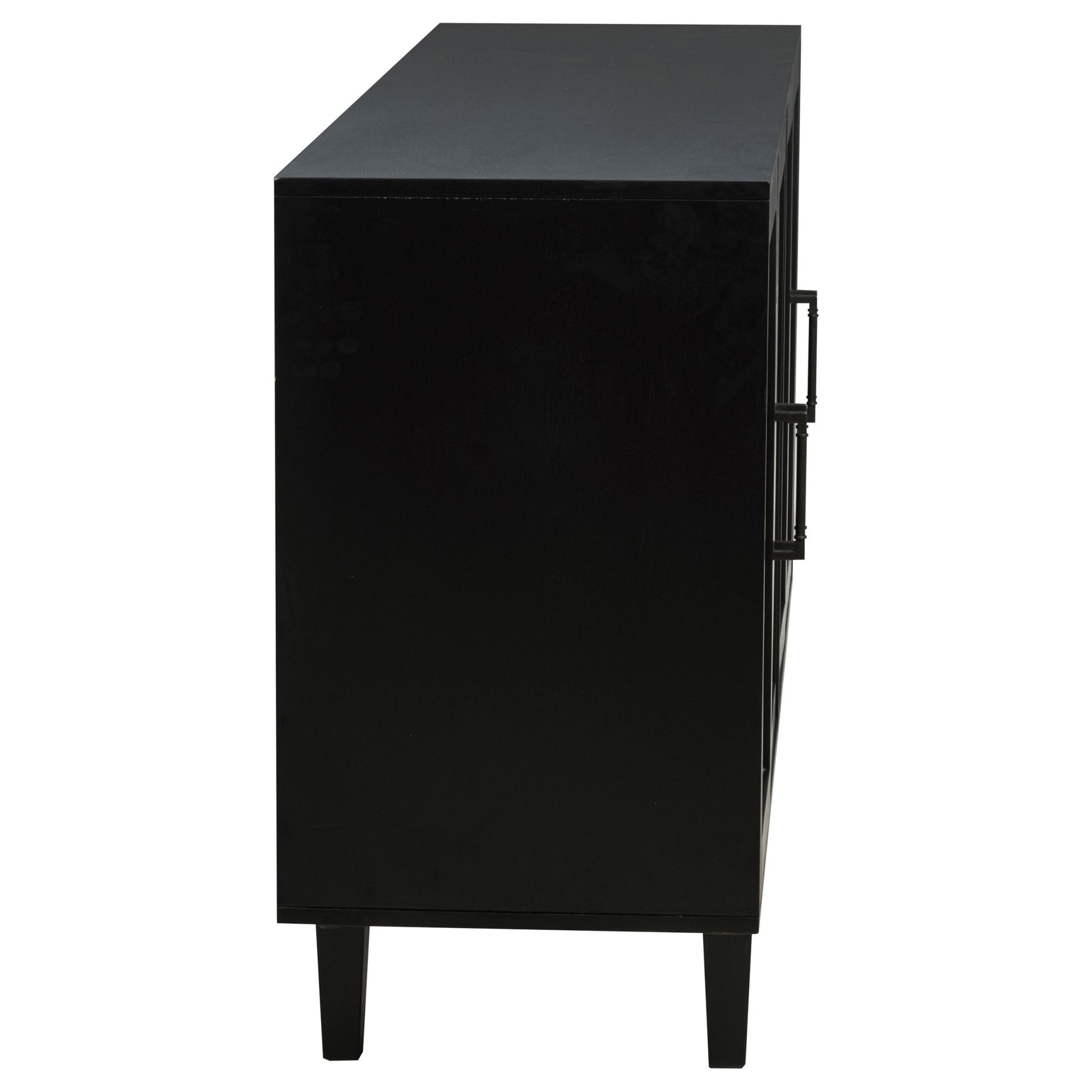Middleton 4 - door Sideboard Server with Dual Drawers Black - Sonoma Home Furniture