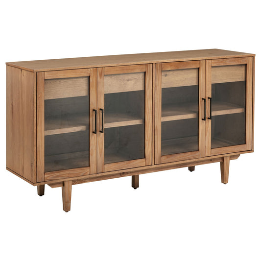 Middleton 4 - door Sideboard Server with Dual Drawers Natural - Sonoma Home Furniture