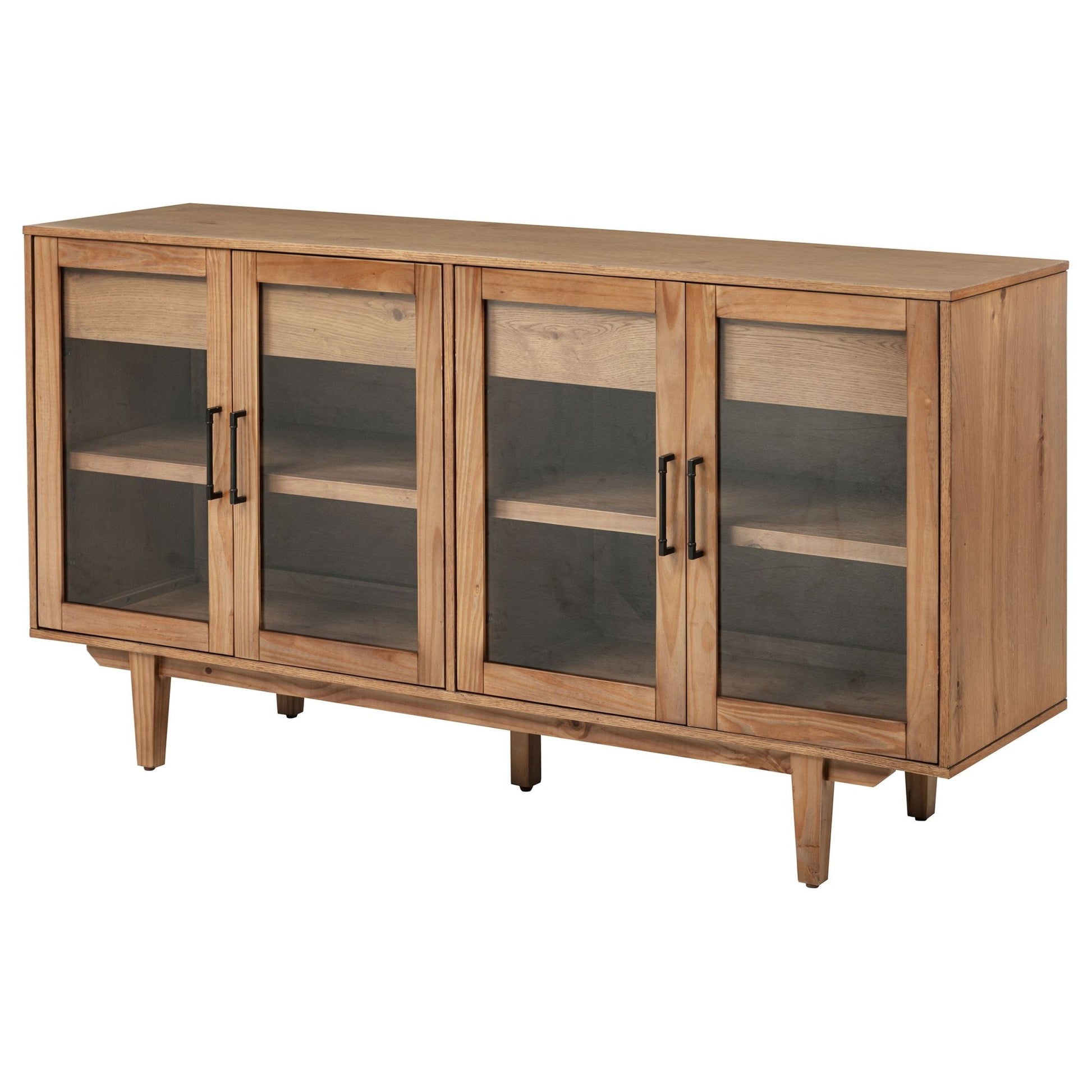 Middleton 4 - door Sideboard Server with Dual Drawers Natural - Sonoma Home Furniture