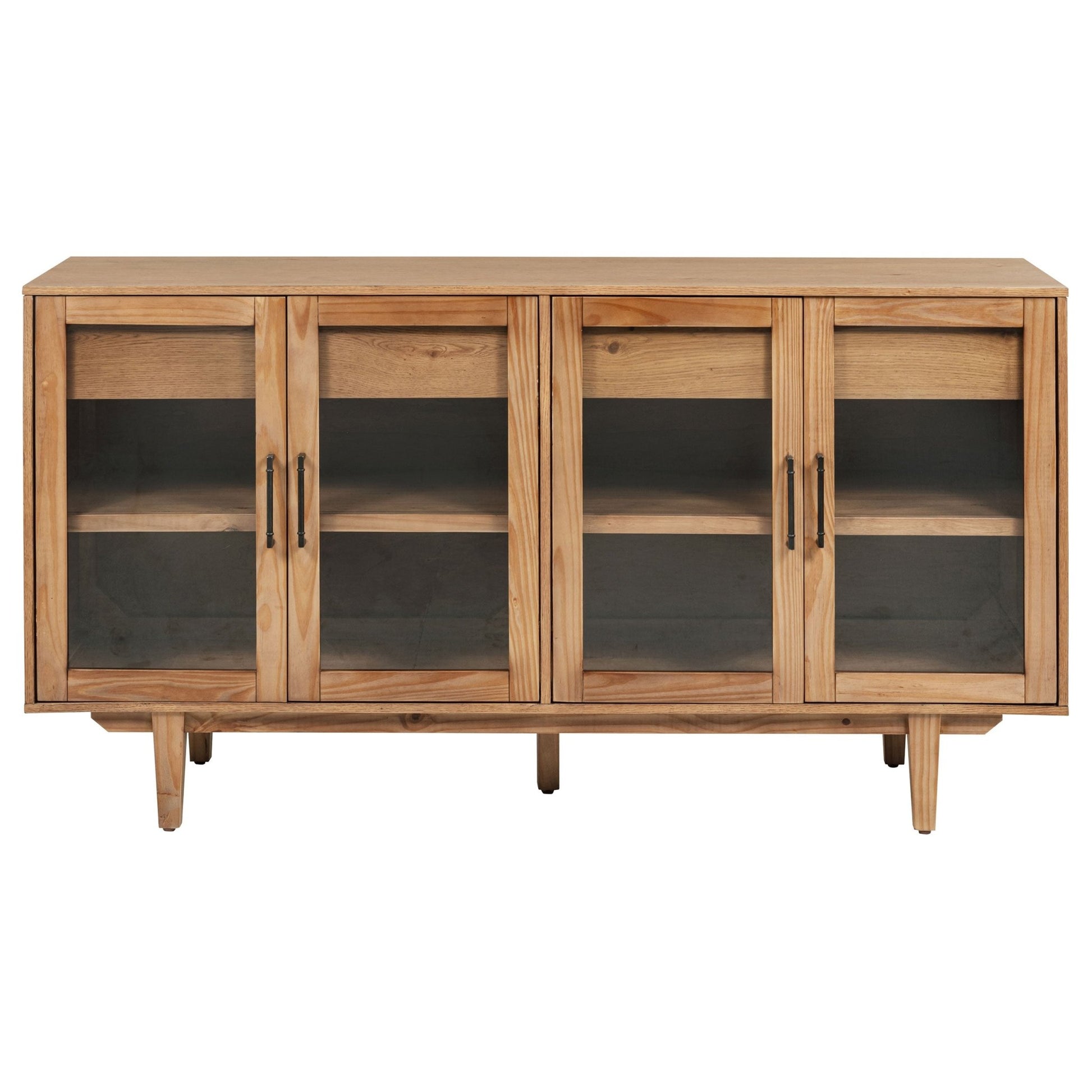 Middleton 4 - door Sideboard Server with Dual Drawers Natural - Sonoma Home Furniture