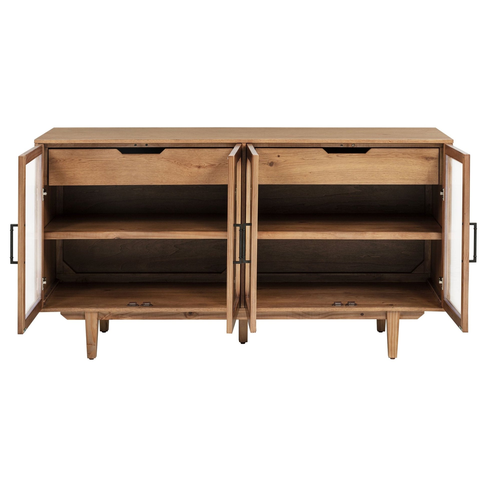 Middleton 4 - door Sideboard Server with Dual Drawers Natural - Sonoma Home Furniture