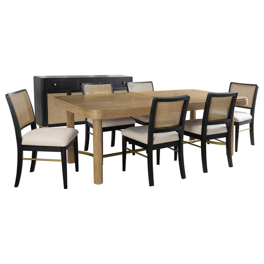Arini 7 - piece Extension Leaf Dining Table Set Black - Sonoma Home Furniture