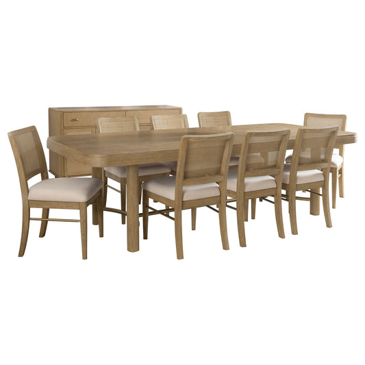 Arini 9 - piece Extension Leaf Dining Table Set Sand Wash - Sonoma Home Furniture