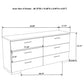 Felicity 4-piece Eastern King Platform Bedroom Set White