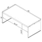 Opal 2 - piece Coffee and End Table Set White High Gloss - Sonoma Home Furniture