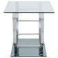 Danville 2 - piece Glass Top Coffee and End Table Set Chrome - Sonoma Home Furniture