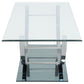 Danville 2 - piece Glass Top Coffee and End Table Set Chrome - Sonoma Home Furniture